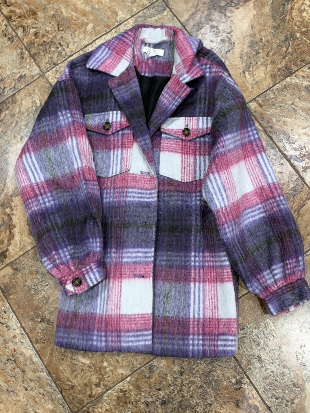 Longer super warm flannel coat